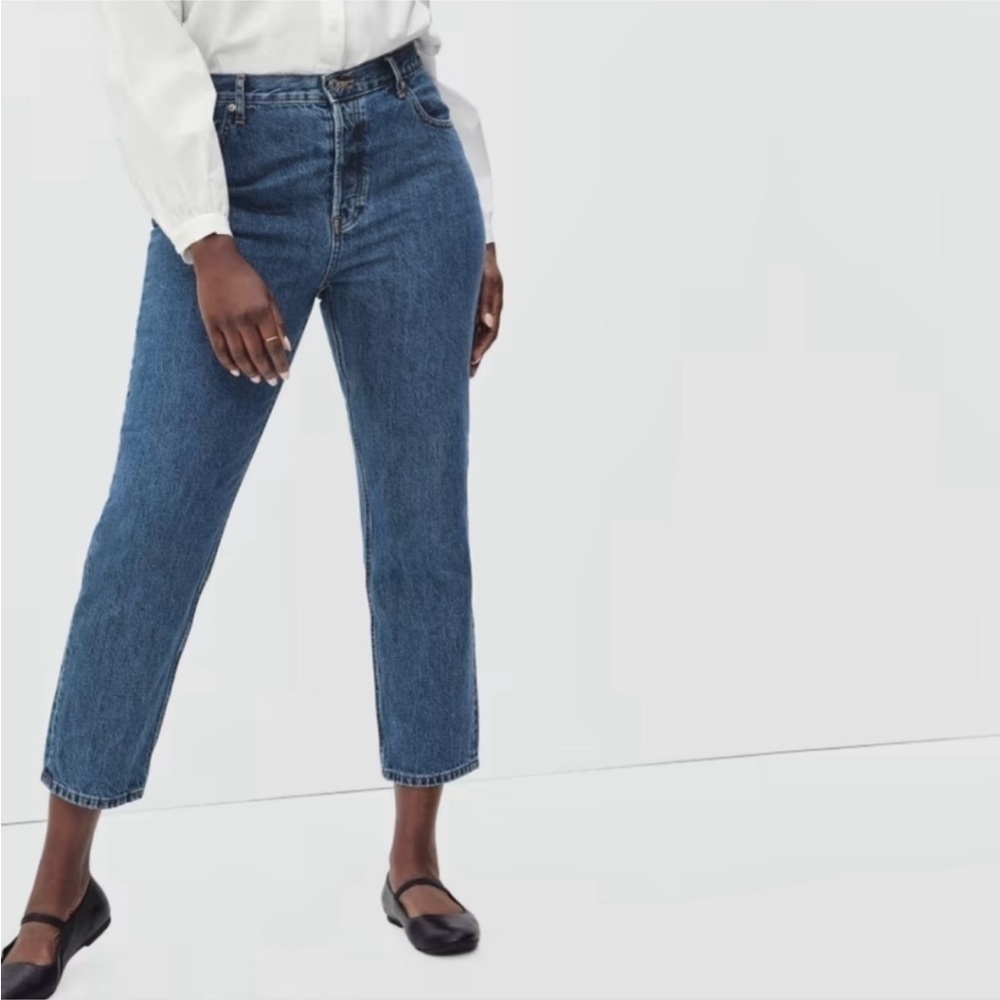 Everlane Blue Cropped Ankle Jeans